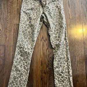Jessica Simpson Leopard Ankle Jeans